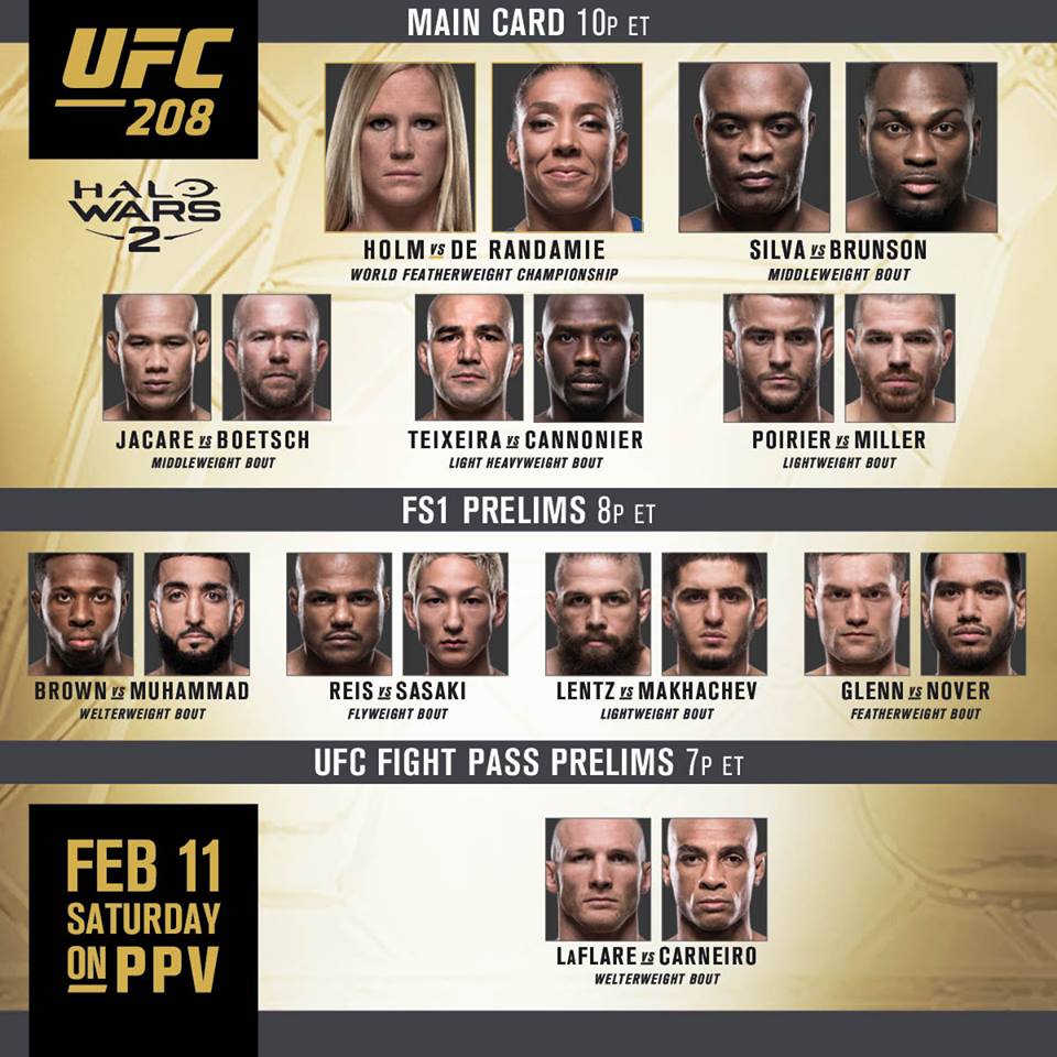 UFC 208 Quick Results -
