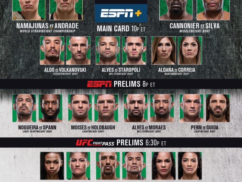 UFC 237 Quick Results
