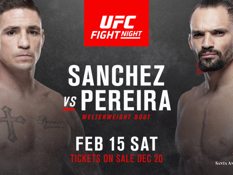 Sanchez vs. Pereira set for UFC Fight Night Rio Rancho