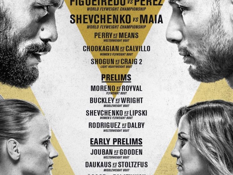 UFC 255 Easy Read Results
