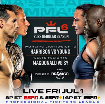 2022 PFL 6 Results, Harrison makes short work of Young