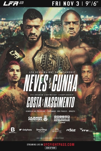 LFA 171 Results, Cunha Chokes title away from Neves