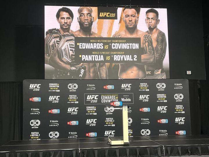 UFC 296 Weigh-in Coverage, Title fights have Green Light