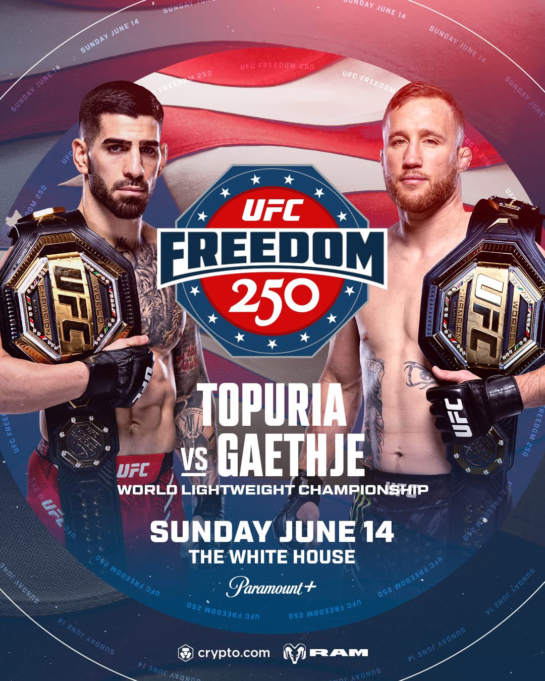Ufc Unionized Topuria vs Gaethje Headlines historic White House UFC Card - This is ...